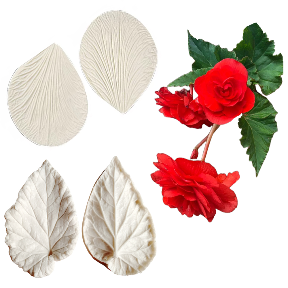 Eco Art Craft - Begonia Tuberous Veiner Силиконовые формы для