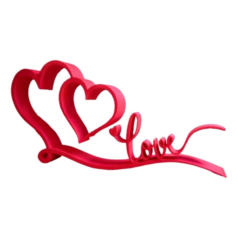 Art And Craft Valentine - 3D-печать: маленькая табличка с надписью «Я