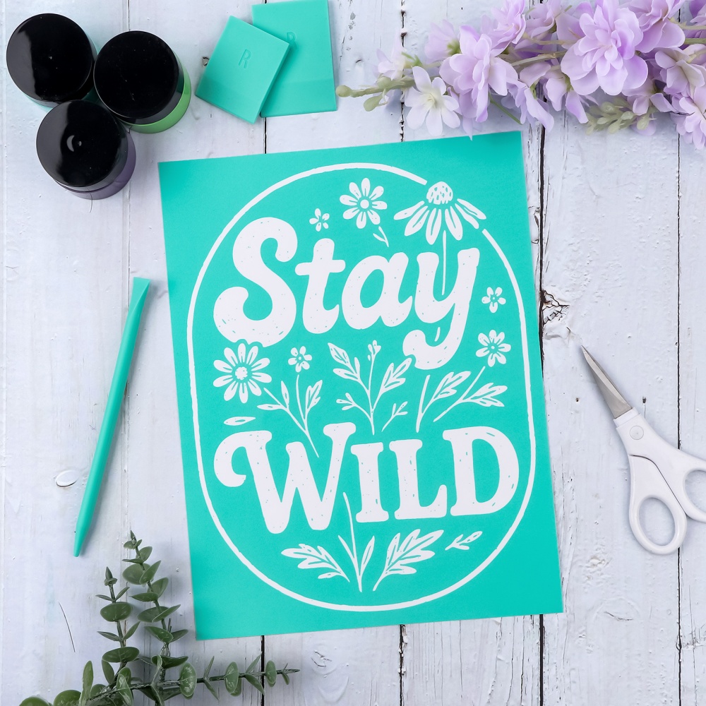 Silk Screen Printing - Многоразовые самоклеящиеся трафареты для шелкографии: винтажные