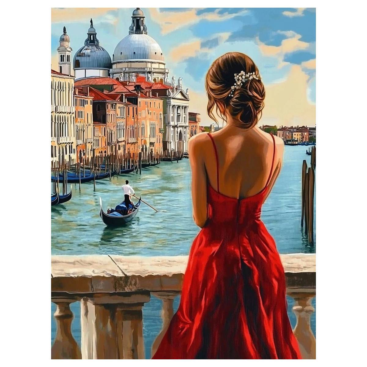 Eco Art Craft - Красота красного цвета 30X40 см/11,8X15,7 дюйма,