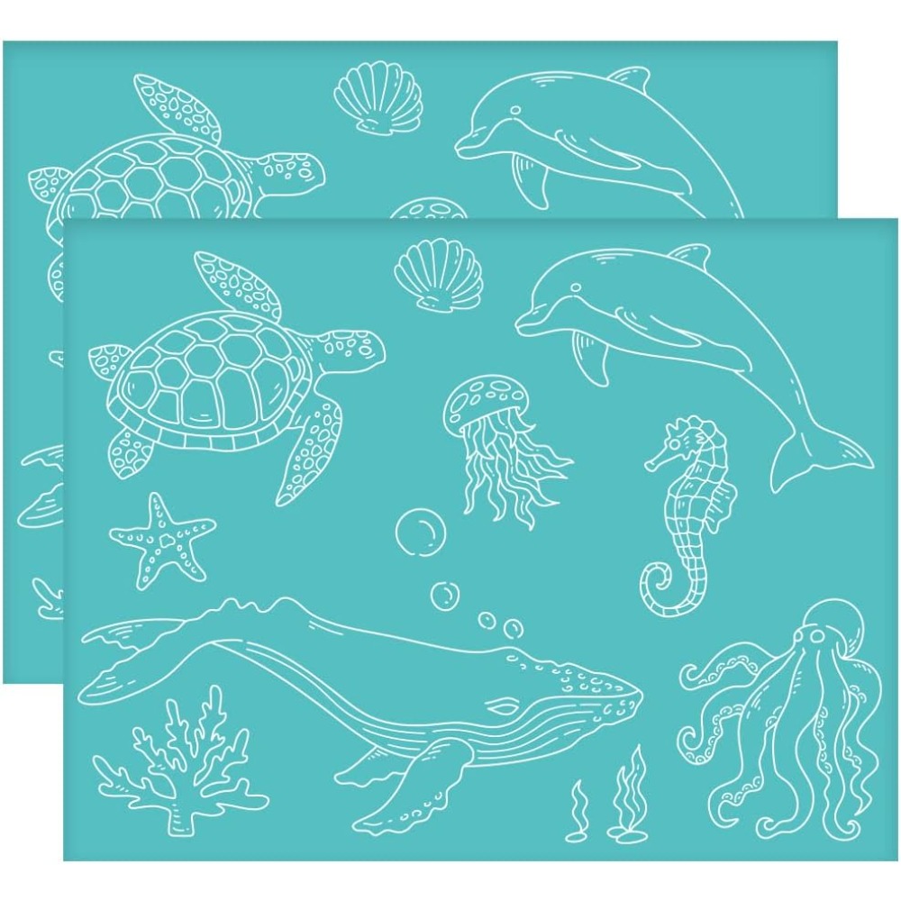 Silk Screen Printing - 2 шт. 11x8,6 дюймов, самоклеящийся трафарет