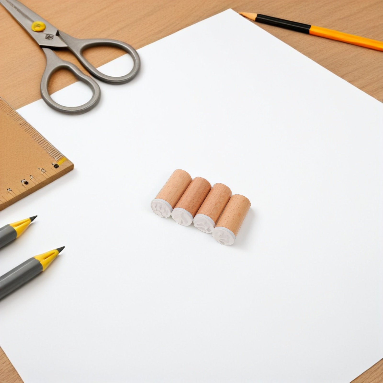 Набор из 6 деревянных штампов  – обзор и цена Art Craft Journals