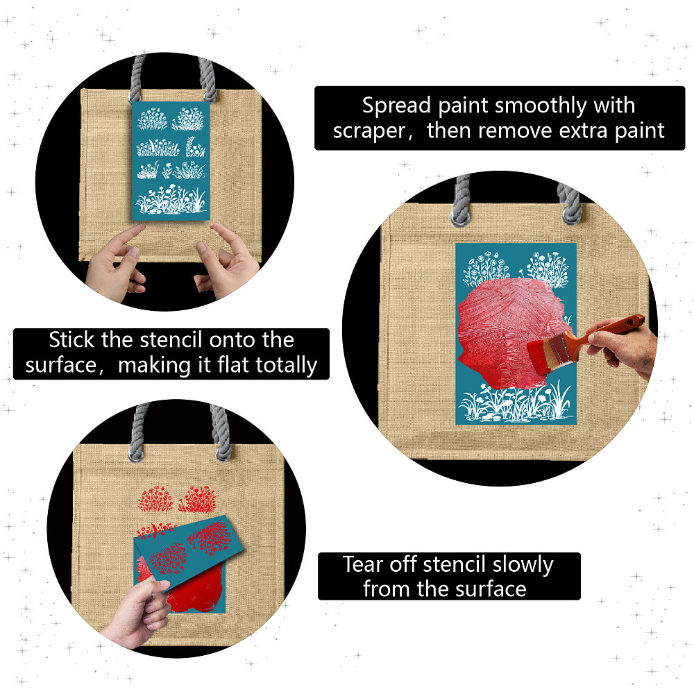 Набор из 4 нейлоновых трафарет – обзор и цена Silk Screen Printing
