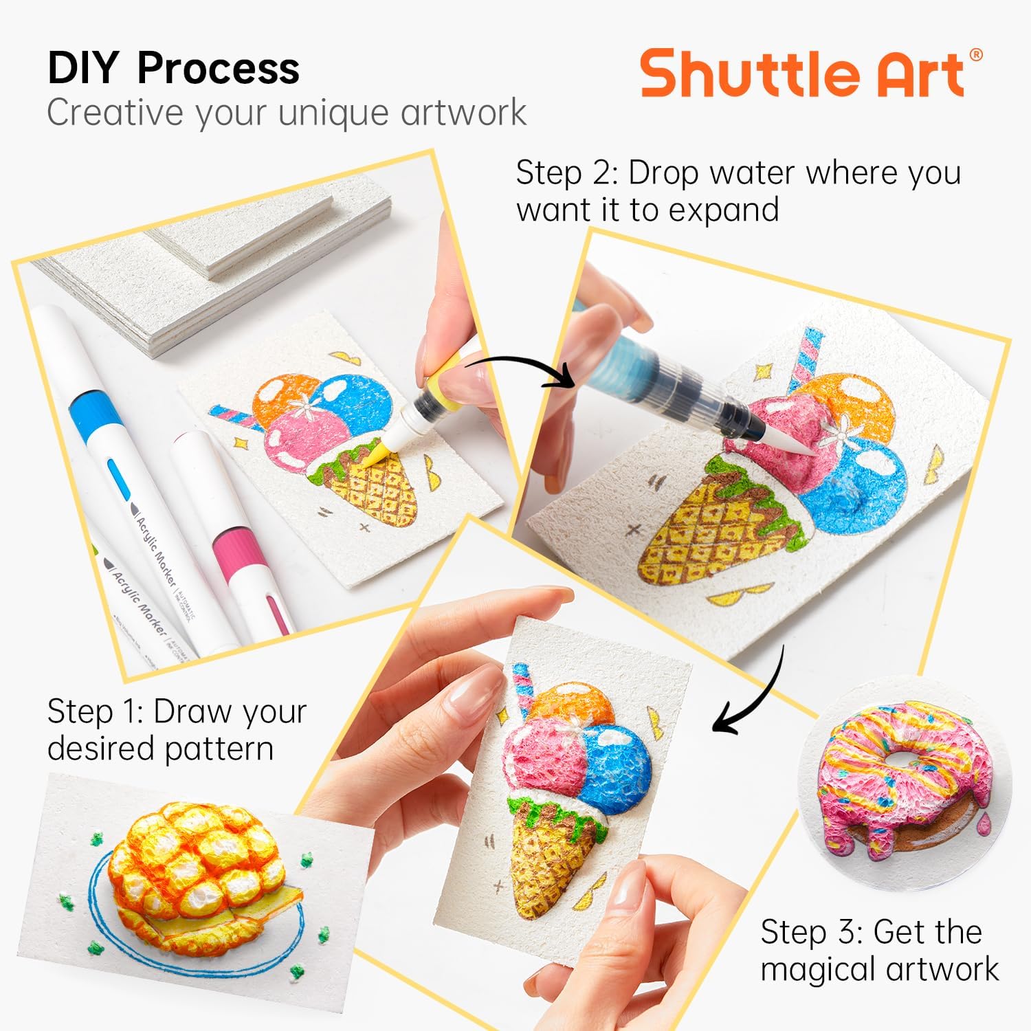3D пухлая пенопластовая тексту – обзор и цена Art Craft With Paper