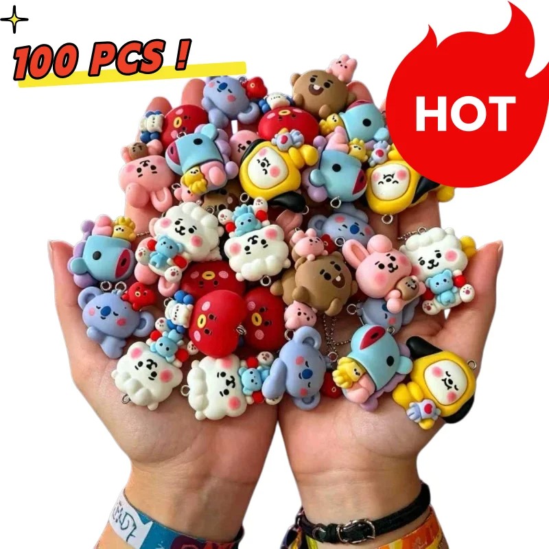 7 шт. смоляных мультяшных шарм – обзор и цена Art Craft Making